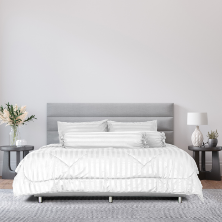 ชุดผ้าปู ผ้าห่มนวม (สีขาว)